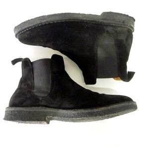 UNITED ARROWS サイドゴア ブーツ スエード 黒 ブラック 40 約25cm U90