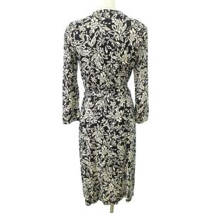 DIANE von FURSTENBERG NEW JULIAN TWO ワンピース ロング D513101M15 ラップ ワンピース カシュクール シルク 花柄 サイズ4