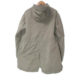 23区 HOMME モッズコート フリースライナー 薄手 ジップアップ フーディー 茶 ブラウン 48 L相当 GY09 X