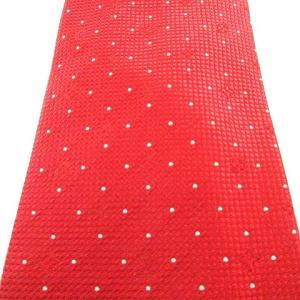 LOUIS VUITTON 美品 ネクタイ ルージュ モノグラム レギュラータイ シルク ドット 剣先8cm 赤 レッド GY09