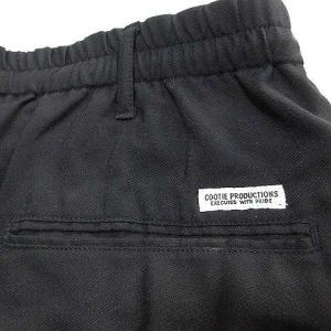 COOTIE PRODUCTIONS ハーフ パンツ ツータック 薄手 ウール混 XL 大きいサイズ 黒 ブラック U30 X