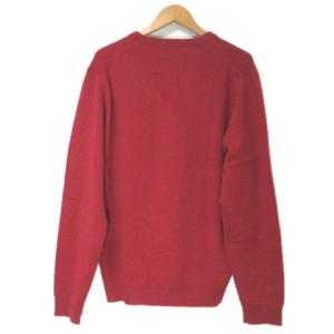 Brooks Brothers ニット セーター カシミヤ100% 長袖 Vネック M 赤 レッド U90 X