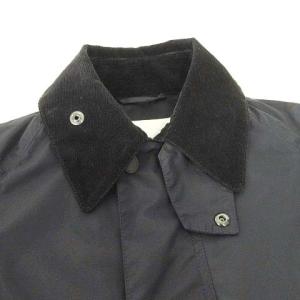 Barbour × BEAMS PLUS 別注 ハイスペック BEDALE ジャケット1701071 ナイロン 襟コーデュロイ S 紺 ネイビー