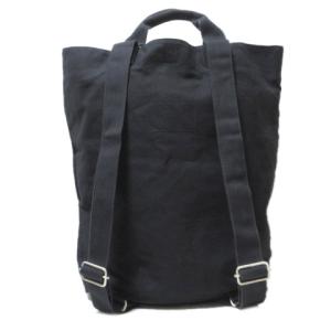 MHL. バックパック キャンバス 2way トートバッグ リュックサック 黒 ブラック U90 X
