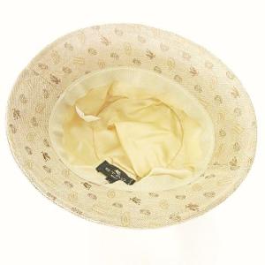 ETRO 美品 バケットハット 帽子 ジャガード ペイズリー柄 Ｍサイズ ベージュ GY09