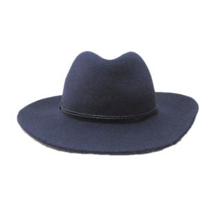 HELEN KAMINSKI KATAKA フェルト ハット 帽子 中折れ帽 ソフト帽 ウール 紺 ネイビー ONE SIZE GY09 X