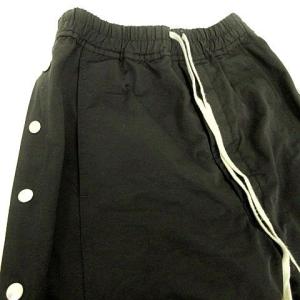 DRKSHDW 22ss PUSHER PANTS サイドボタン イージー ベルボトム XS ブラック U30 AA