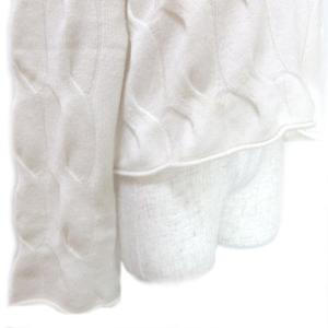 Theory 21AW CASHMERE CROP PO CABLE ケーブル ニット セーター カシミヤ100% S 白 ホワイト U30