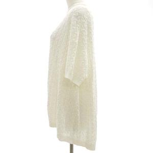 Theory 美品 22SS ケーブル ニット 半袖 SAG HARBOR SCULPTED CABLE PO リネン混 カットソー S