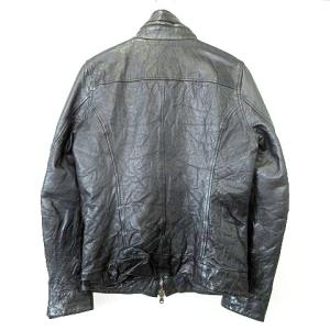junhashimoto 1020000001 16SS インナー ライダース ジャケット カウレザー  U90 3 ブラック