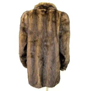 SAGA MINK ROYAL 金サガ ミンク 毛皮 コート リアルファー ジャケット 高級 上質 F ブラウン