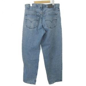 Levi's SILVER TAB BAGGY デニム パンツ ウォッシュ加工 W34 インディゴ