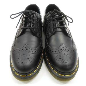 Dr.Martens 22AW 新品同様 3989YS シューズ 22210001 5ホール ブローグ レザー シューズ UK8 27cm 黒 ブラック