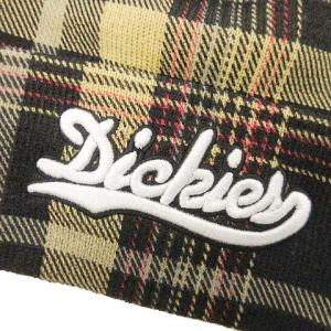 Supreme ×Dickies ビーニー チェック ロゴ刺繍 ベージュ