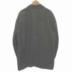 YAECA 美品 カバーオール シャツ 49310 リネン デニム オーバーサイズ アウター ジャケット L グレー U90