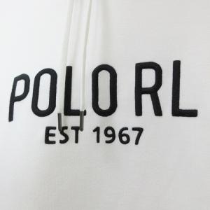 POLO RALPH LAUREN パーカー プルオーバー 長袖  3D刺繍 LG 白 U90 X
