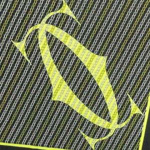 Cartier 美品 Must de Cartier スカーフ ロゴ柄 シルク 正方形 イタリア製 黒 ブラック GY09