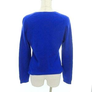 Theory 美品 カシミヤ100％ 長袖 ニット セーター 2 M 青 コバルトブルー GY09