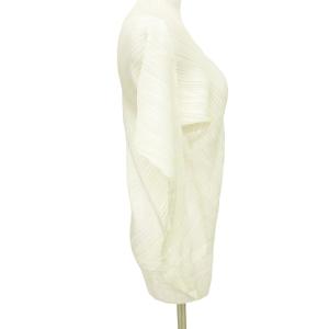 ISSEY MIYAKE プリーツカットソー 変形 M アイボリー