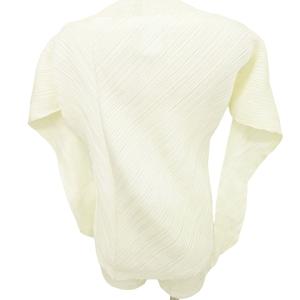 ISSEY MIYAKE プリーツカットソー 変形 M アイボリー