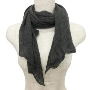 美品 ストール カシミヤ シルク グレー IBO45