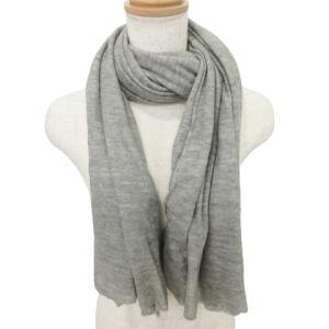 大判 ストール カシミヤ シルク グレー IBO45