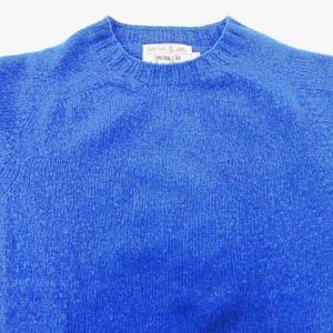 INVERALLAN 美品 セーター ニット ウール 40 約Lサイズ 青 ブルーU90
