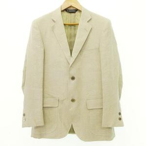 Brooks Brothers SOLBIATI社製 リネン スーツ セットアップ シングル 段返り3B 無地 総裏地 ビジネス カジュアル Sサイズ ベージュ