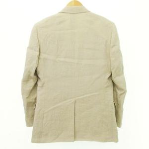 Brooks Brothers SOLBIATI社製 リネン スーツ セットアップ シングル 段返り3B 無地 総裏地 ビジネス カジュアル Sサイズ ベージュ