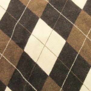Brooks Brothers カシミヤ ニット セーター Vネック アーガイル柄 長袖 S 茶 ブラウン U90