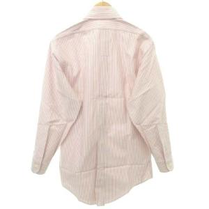 Brooks Brothers 美品 シャツ 長袖 ストライプ 約Lサイズ 赤 レッド U90