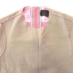 Drawer ワンピース ひざ丈 ウール ベージュ 38 約Mサイズ ベージュ IBO45