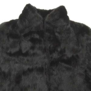 SAGA MINK 毛皮 コート 13 約XLサイズ 黒 ブラック GY09