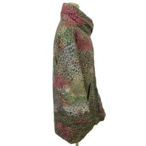 LEONARD 美品 ファーストライン 中綿 コート ジャケット ブルゾン レオパード柄 0 マルチカラー GY09