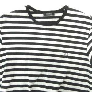 UNDERCOVER 美品 ボーダー Tシャツ ロンT カットソー 長袖 2 約Mサイズ 黒 ブラック U90