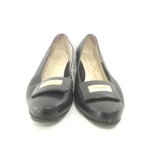 Salvatore Ferragamo パンプス ヒール 6 23.5ｃｍ 黒 ブラック GY09