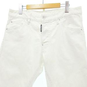 DSQUARED2 16年 デニム パンツ COOL GUY ストレッチ スリム ジーンズ 46 白 ホワイト GY09