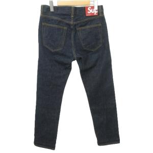 Supreme 18AW デニム ジーンズ パンツ ボタンフライ セルビッジ 30 U90 ブルー