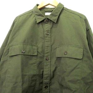 nanamica 2023 Utility Light Wind Shirt ユーティリティ オーバー シャツ トップス L カーキ U90