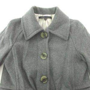MARC JACOBS 美品 ロング コート 6 約Lサイズ グレー OKZ