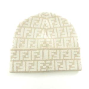 FENDI 美品 ニットキャップ ズッカ柄 XQ939 S