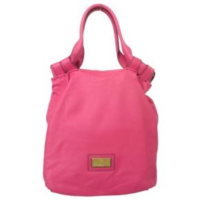 VALENTINO トートバッグ 皮革 レザー フリル ピンク U90