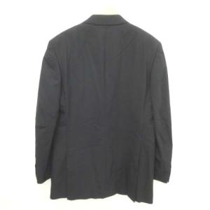 LANVIN 美品 テーラード ジャケット 薄手 背抜き 約XXSサイズ 紺 ネイビー OKZ