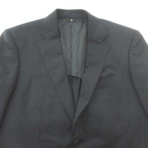 LANVIN 美品 テーラード ジャケット 薄手 背抜き 約XXSサイズ 紺 ネイビー OKZ