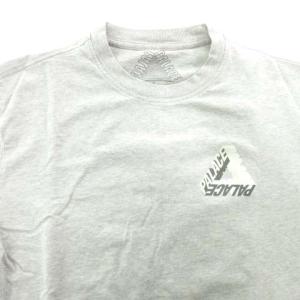 PALACE 美品 23AW P-3D longsleeve Tシャツ 長袖 薄手 Lサイズ グレー U30