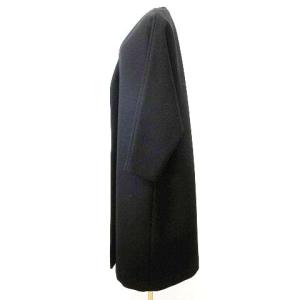 ウールボンディングコート ノーカラー 36 ブラック（2024/01/14買取  