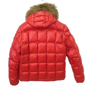 MONCLER HUBERT ダウンジャケット ファー 3 レッド