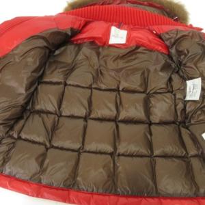MONCLER HUBERT ダウンジャケット ファー 3 レッド
