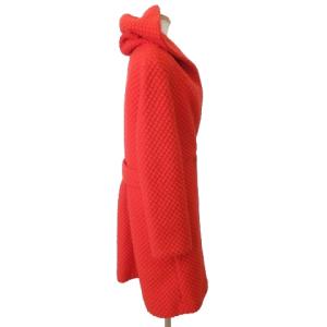 EPOCA 近年 コート ジャケット フード ウール  40 約L相当 赤 レッド IBO47