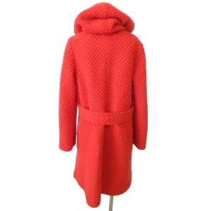 EPOCA 近年 コート ジャケット フード ウール  40 約L相当 赤 レッド IBO47